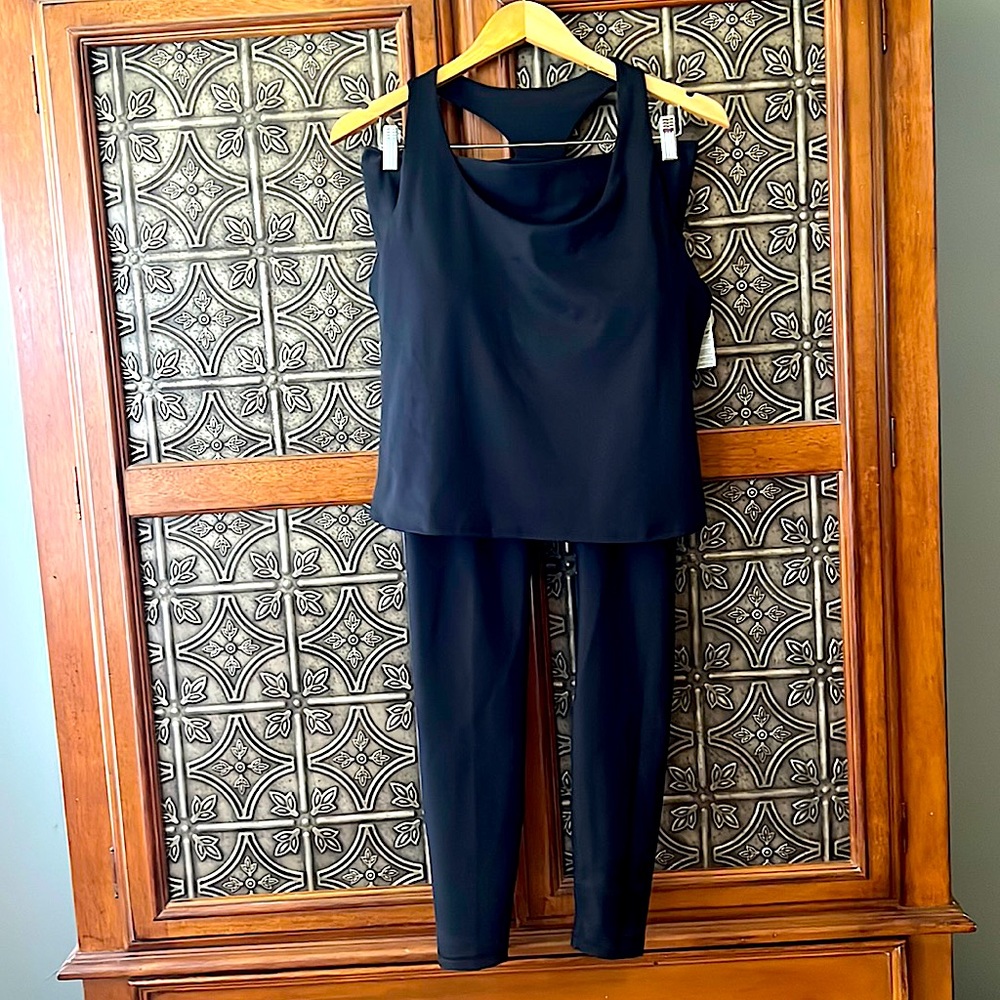 Old navy black legging and sports tank nwot